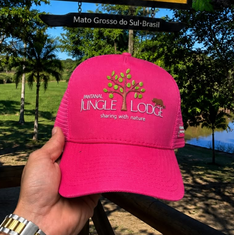 Boné rosa personalizado